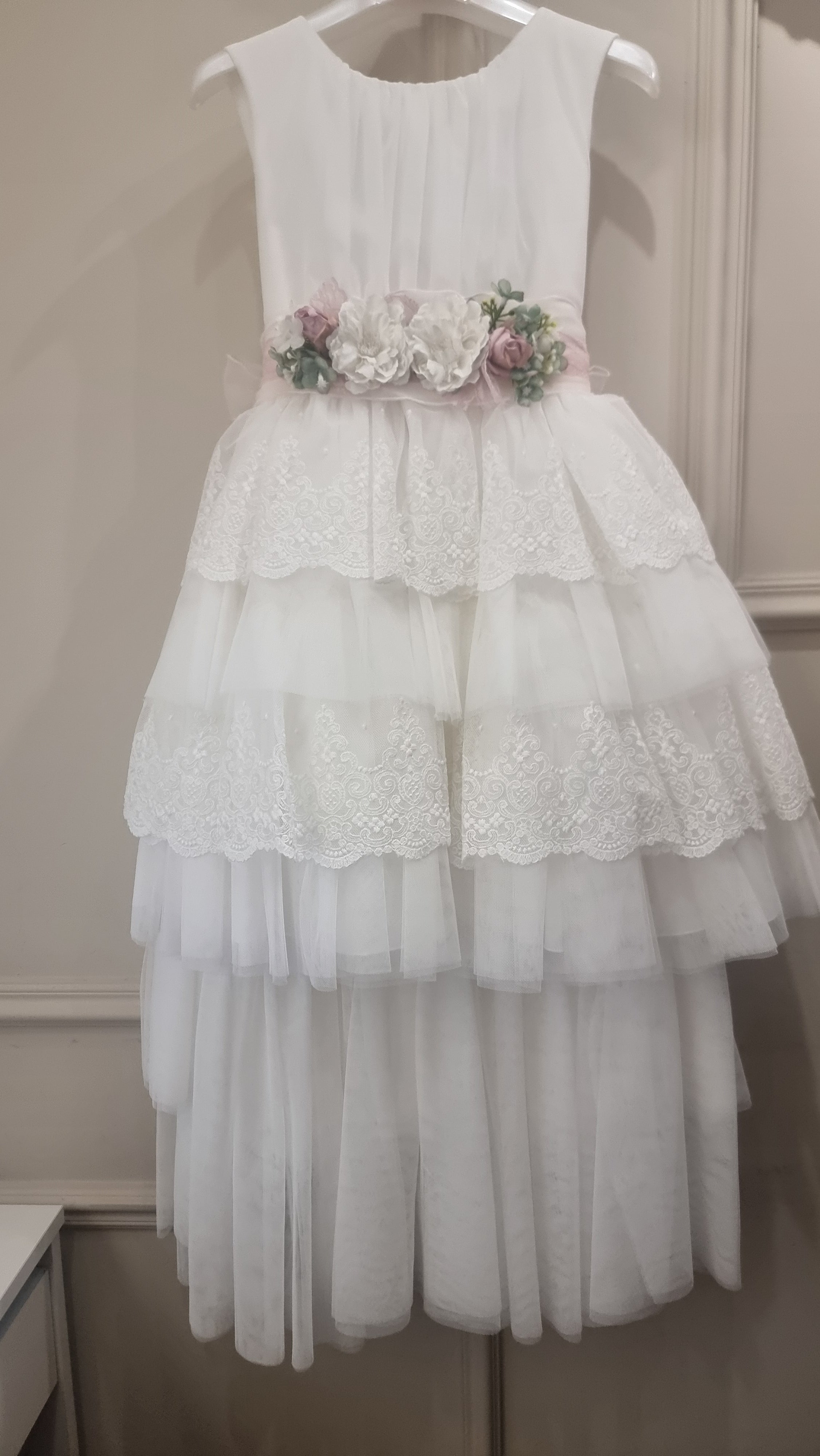 Vestido largo para eventos sociales color blanco - 141 - marca Mimilú