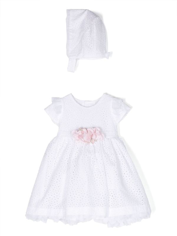 Vestido para bautizo con capucha - marca Amaya