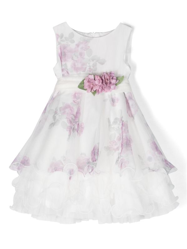Vestido corto floral lila para eventos sociales - 915 - marca Mimilú