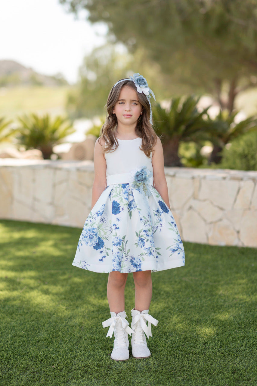 Vestido floral corto para eventos sociales - 451 - marca Mimilú