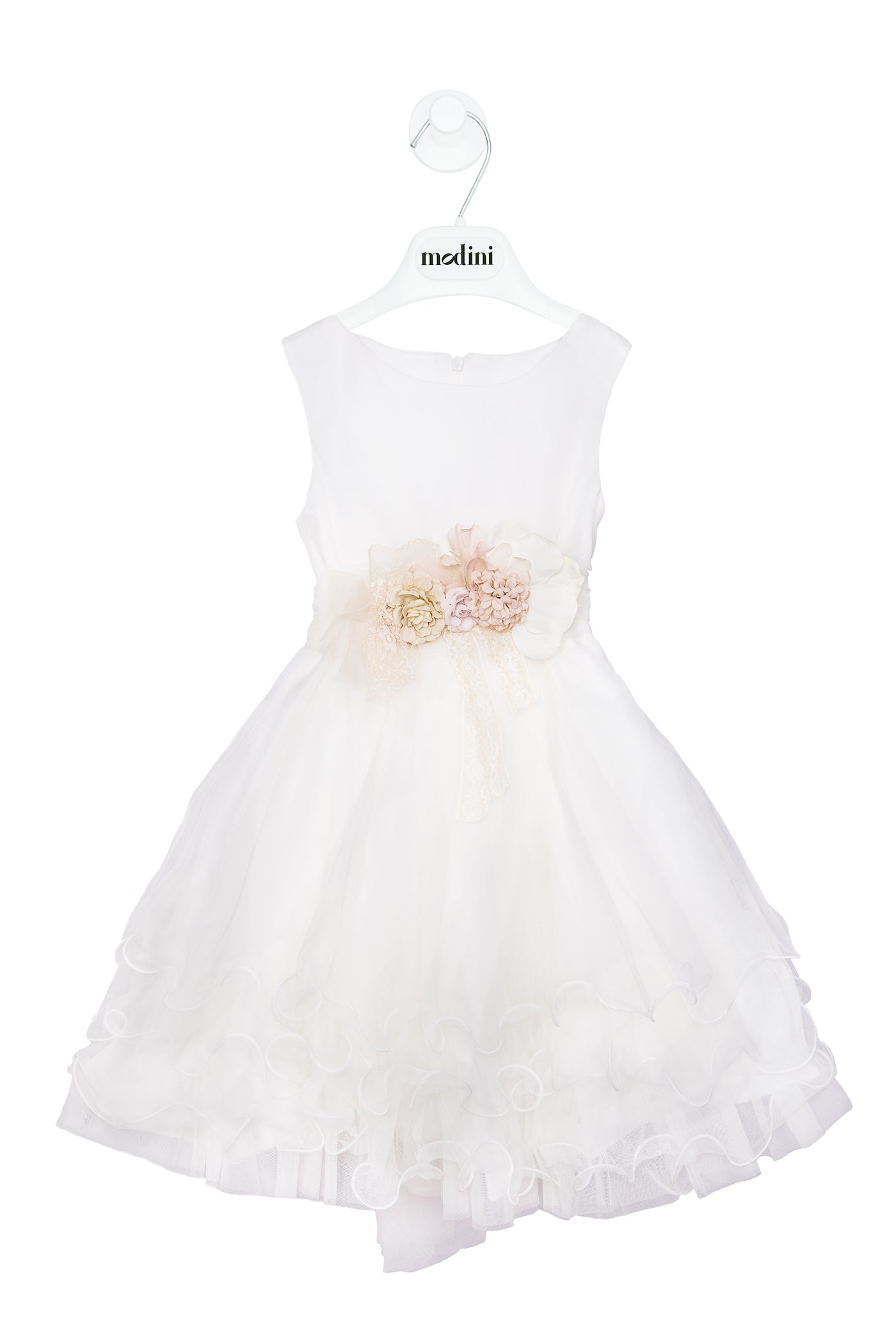 Vestido corto en tono crudo para eventos sociales - 425 - marca Mimilú