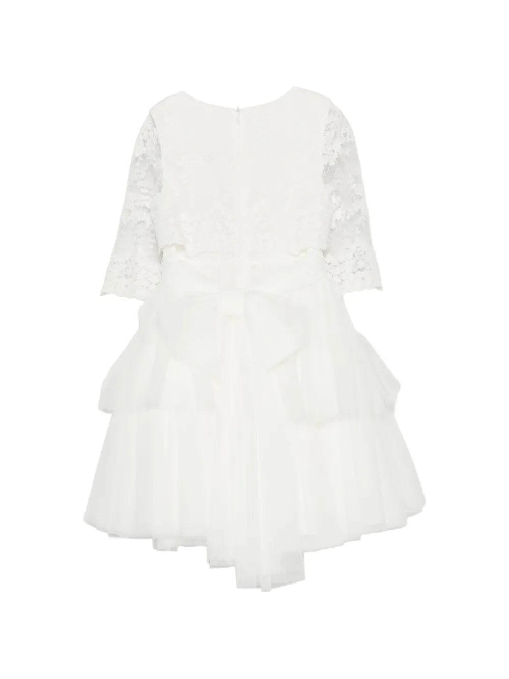 Vestido decorado con bordado floral para eventos sociales niña - 209 - marca Mimilú